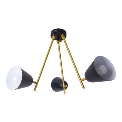 3 - Light Gold Cone Pendant