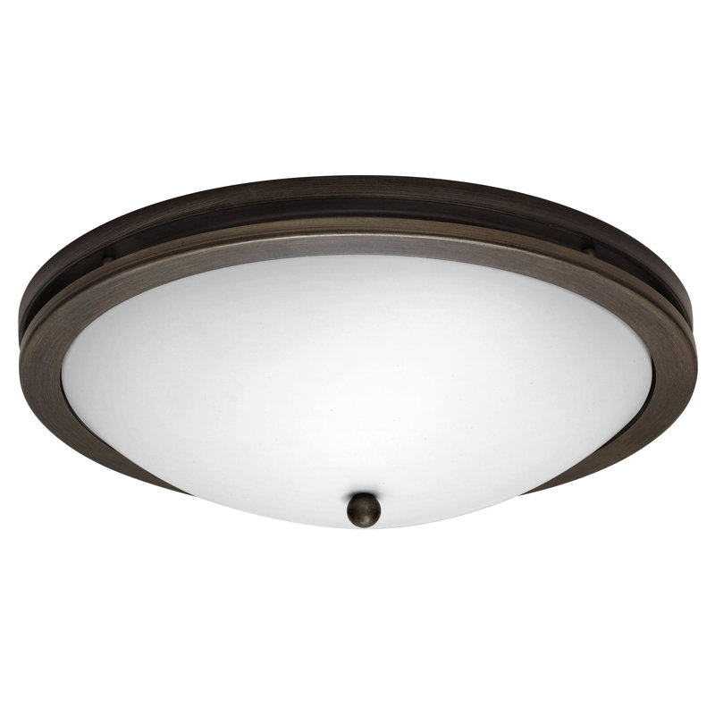 Acrylic Flush Mount, Pottery Bronze