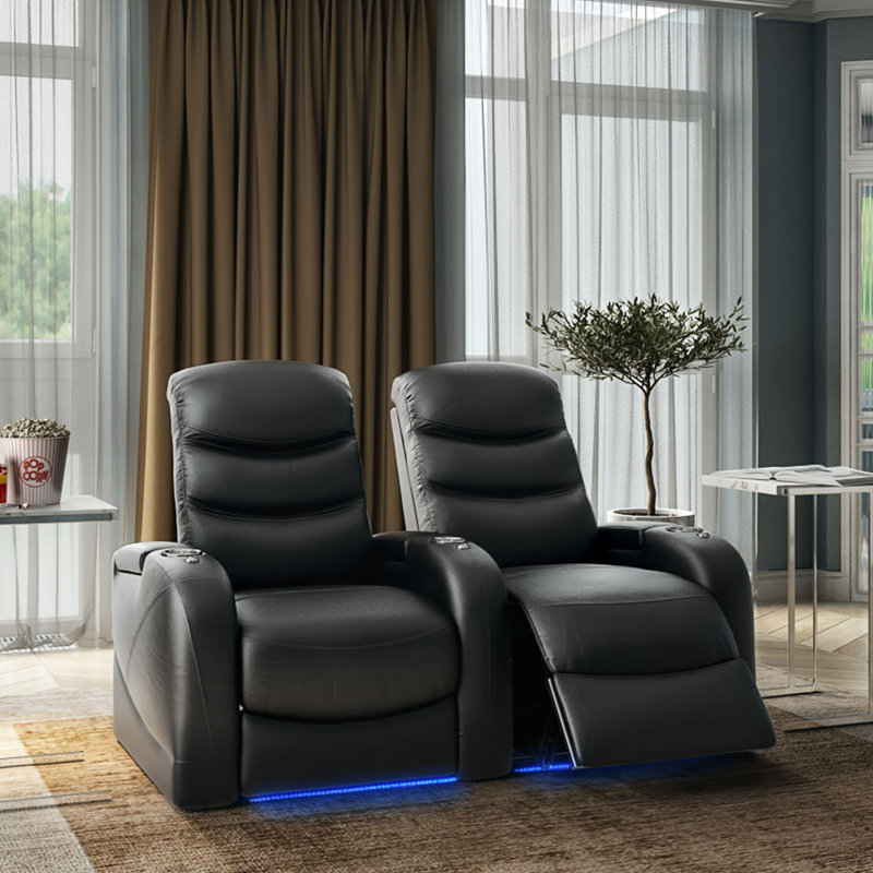 Rangée de cinéma maison Stealth HR Series (rangée de 2), Cerise luxueuse