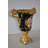Febles Black and Gold Large Krater Decoration Resin Vase Size: 17" x 10" x 16"H