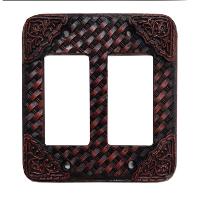 Tooled 2-Gang Rocker Wall Plate