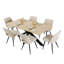 Metal Base Dining Table
