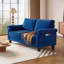 Canapé 70 po en velours, canapé Mid-Century moderne avec sac de rangement-1018880502