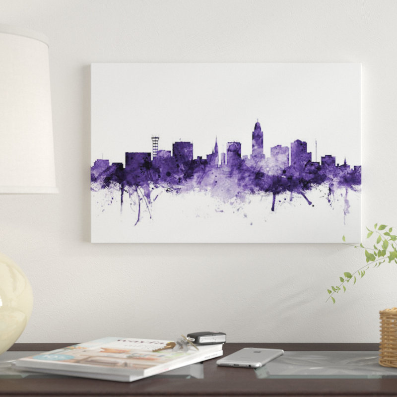 « lincoln, nebraska horizon » par michael tompsett, reproduction d’impression sur toile tendue, H 18 po x l 26 po x P 1,5 po