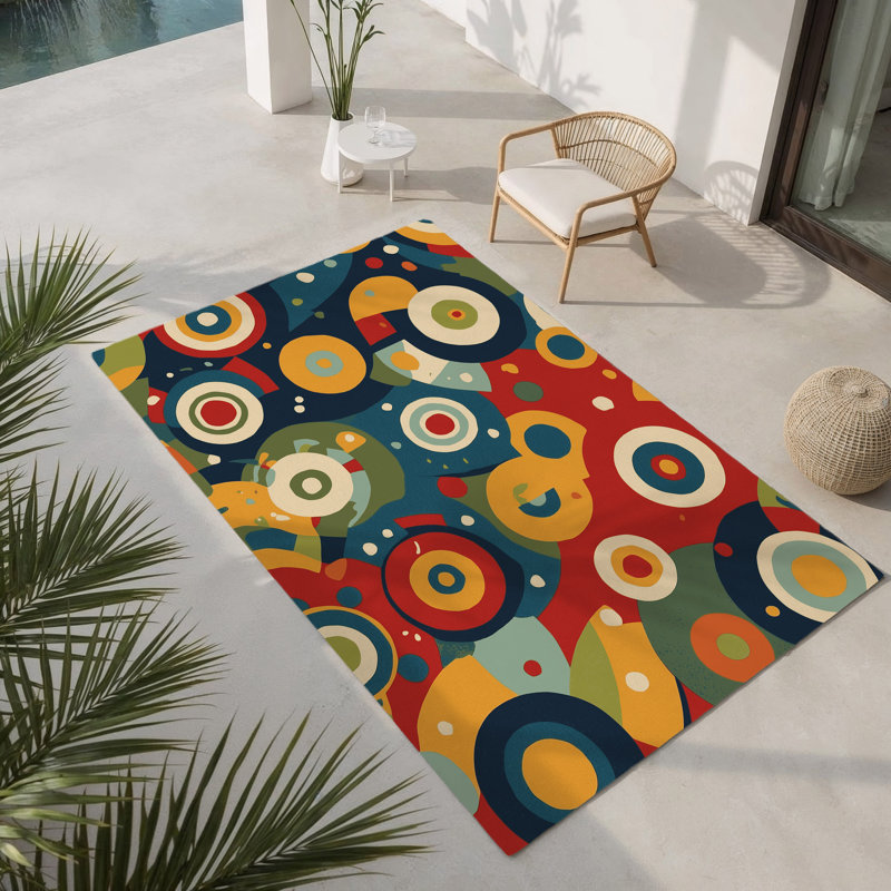 Tapis intérieur et extérieur Funky Glow, Rectangle 1 pi 6 po x 2 pi 6 po