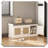 Shoe Storage Bench Rattan Cushion Stable Robust Hallway Seating-2120277051
