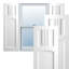 Volets à fixation fixe en PVC True Fit San Miguel-64465944-64465928-64465933