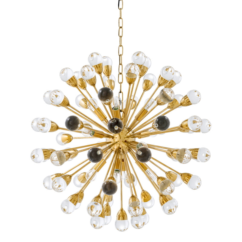 Antares 12 - Light Chandelier, Gold, 89" H x 30" W x 30" D