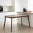Rectangular Dining Table With Sturdy Sled Legs