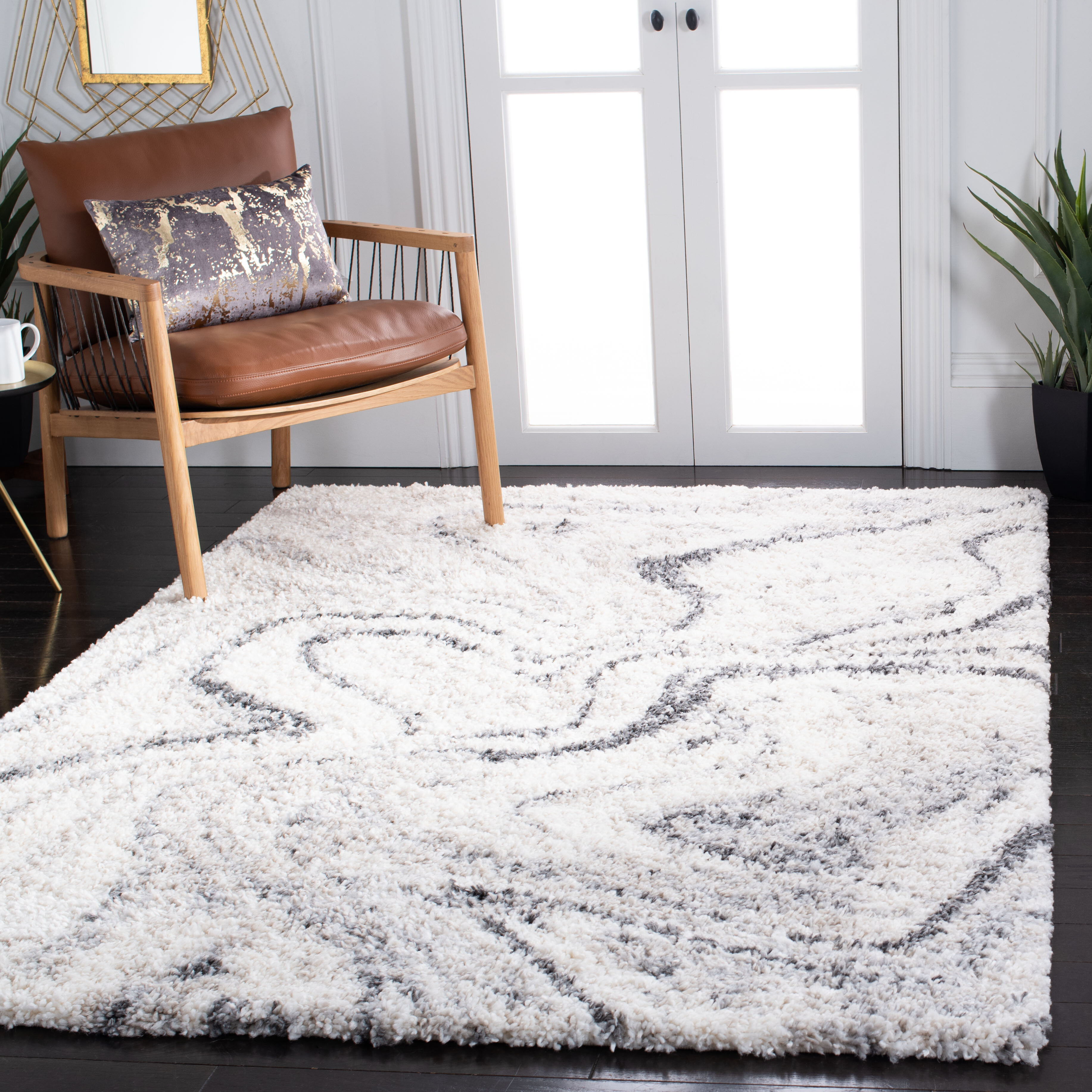 Vista Living Performance White/Gray Rug