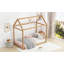 Lit simple en bois