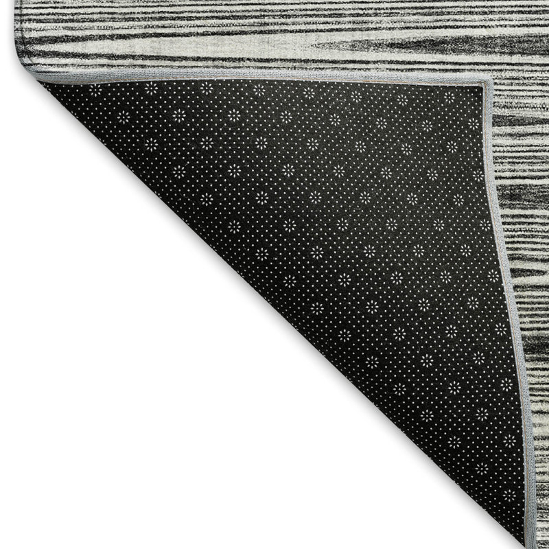 Premium Machine Washable Prisco Gray Rug, Runner 2'3" x 7'6"