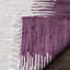 Tapis mauve rayé en coton tissé à plat à la main Cayman-1901006728