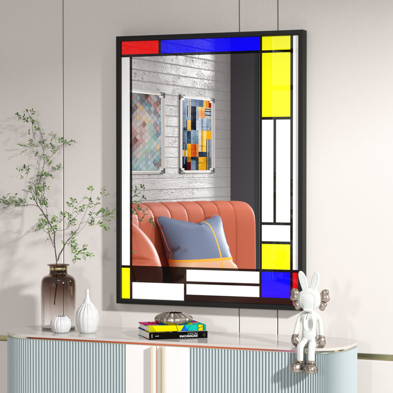 Romilly Metal Mirror, 36" x 28", Colorful