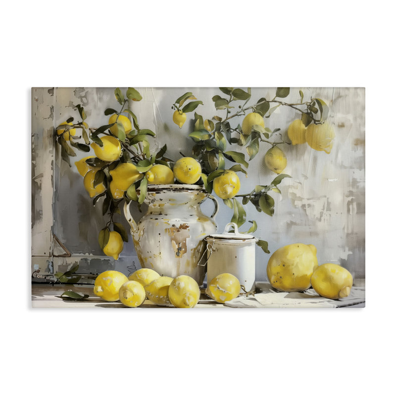  Art mural sur toile "Citrons et citernes" par Arlington Prints, H 20 po x l 30 po