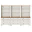 101'' Farmhouse Pantry Cabinets, Dining Hutch With Drawers And 3 Tier Adjustable Shelves, White