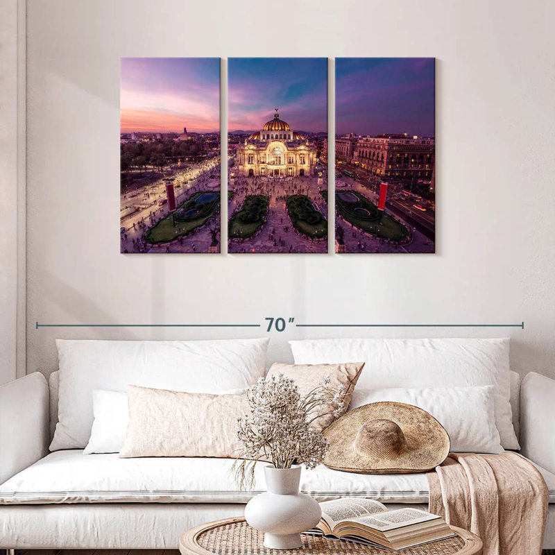 Palacio de Bellas Artes sombre, H 28 po x l 45 po