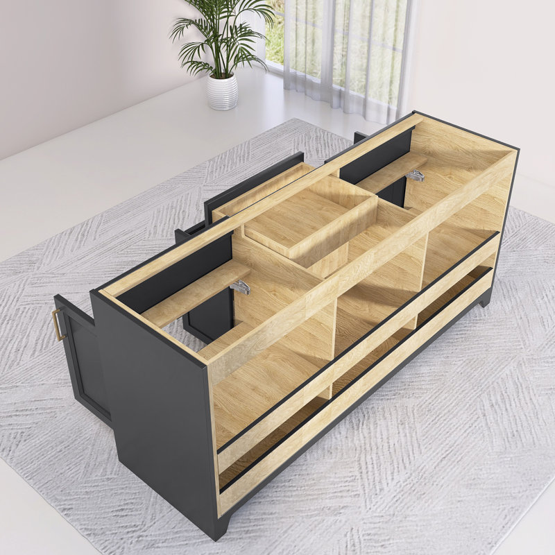 72'' Double Bathroom Vanity Base Only