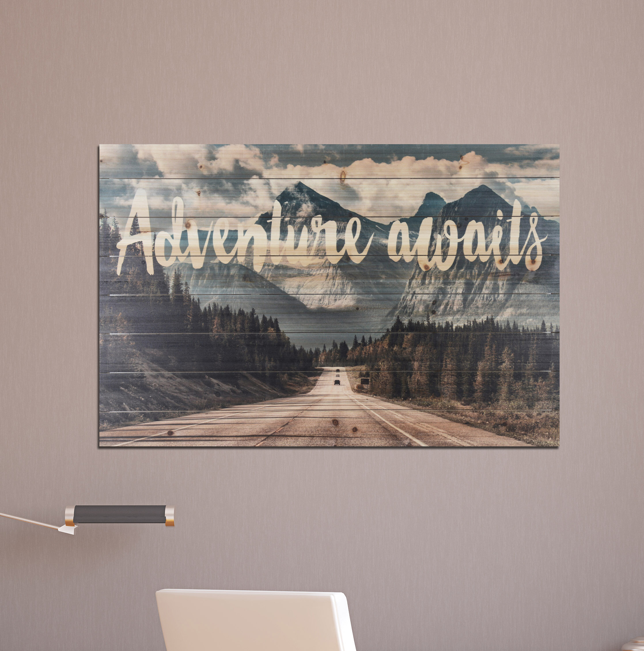 Adventure Awaits Towel for Cabin Kitchen Rustic Kitchen Gift 