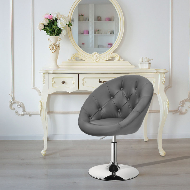 Brion Swivel Adjustable Height Counter Stool with Metal Frame