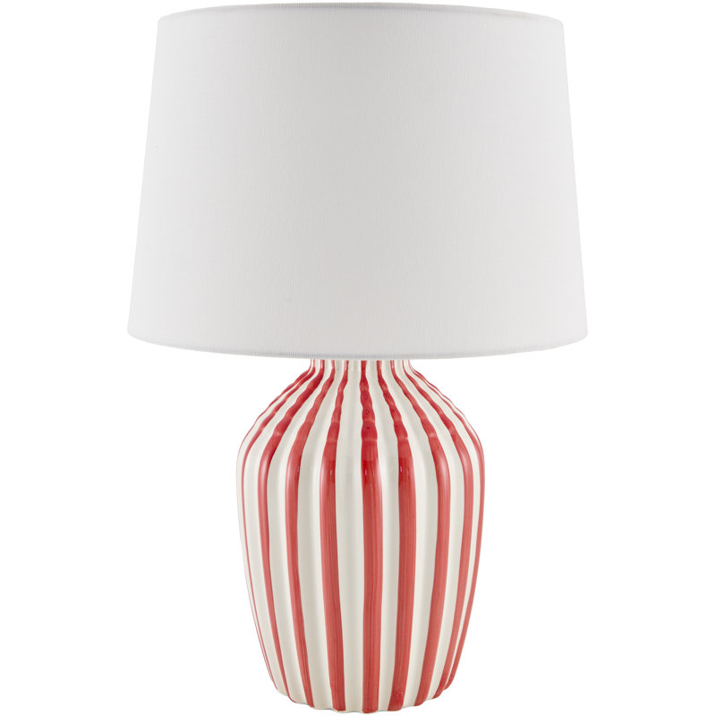 Lampe de table Hartung, Rouge