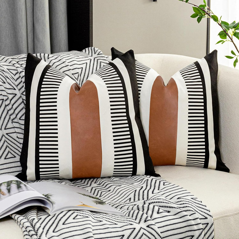 Farmhouse Throw Pillow Covers for Couch Sofa
