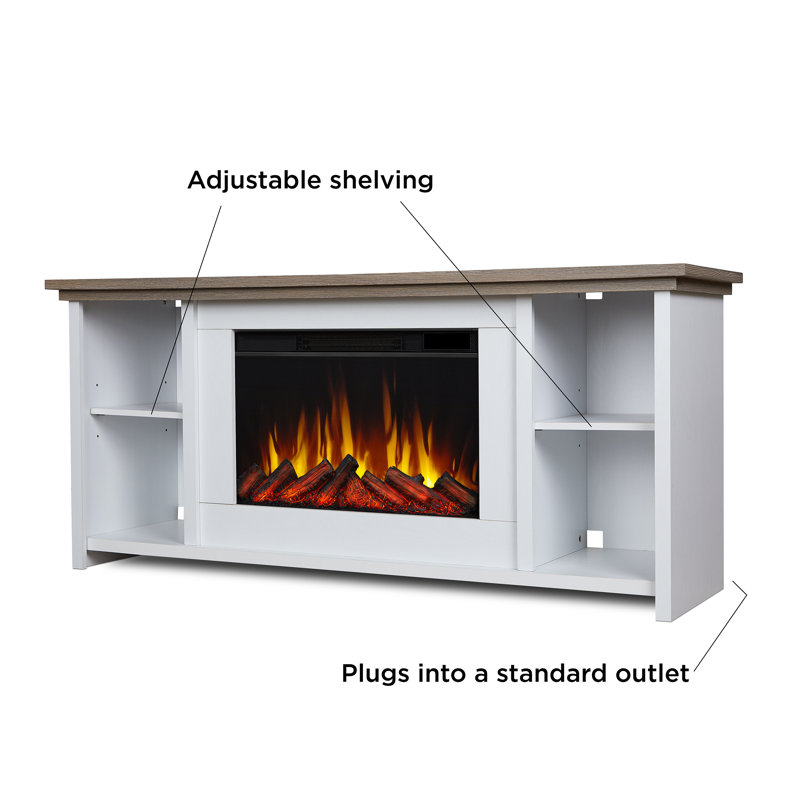 Tramore 62" TV Stand with Electric Fireplace by Real Flame
