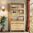 Tall Bookshelf with Storage Drawers,Modern Bookcase with File Cabinet