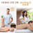 SereneLife Portable Massage Stone Warmer Set Electric Spa Hot Stones Massager and Heater Kit with 6 Large and 6 Small Round Shaped Basalt Warm Massaging Therapy Rocks Equipment