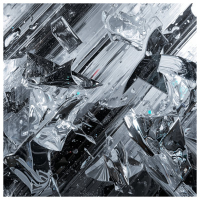 Metallic Shattered Glass Double Sided Throw Pillows