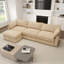 Canapé modulaire en forme de L, canapé avec 1 repose-pieds mobile, chenille-832921314-832921317-832921319
