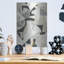 Art mural luxueux en métal «Monochromes 2» par Cartissi, 12 po x 16 po-1589372499
