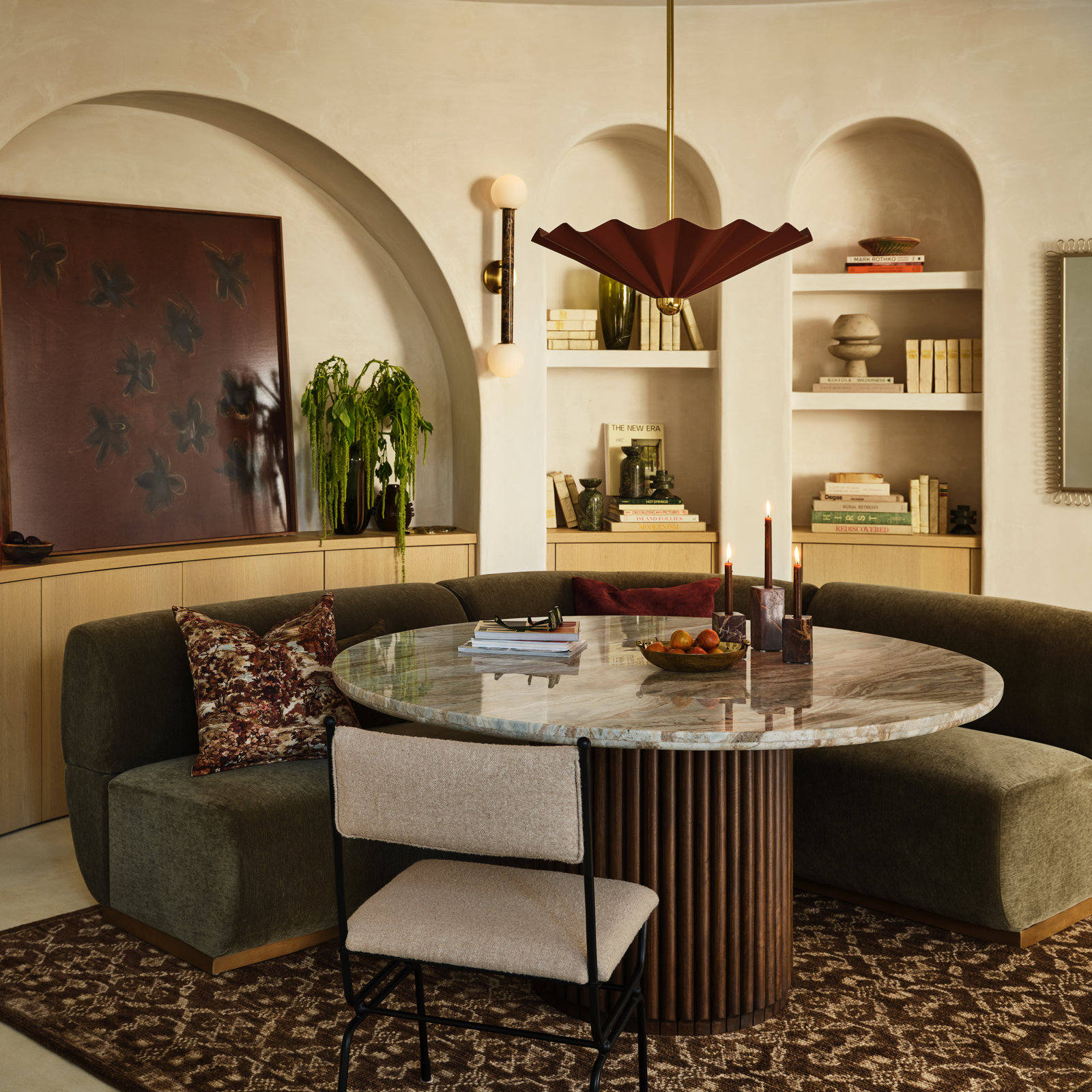 Agatha Acacia Dining Table, 30”H x 55”L x 55”W