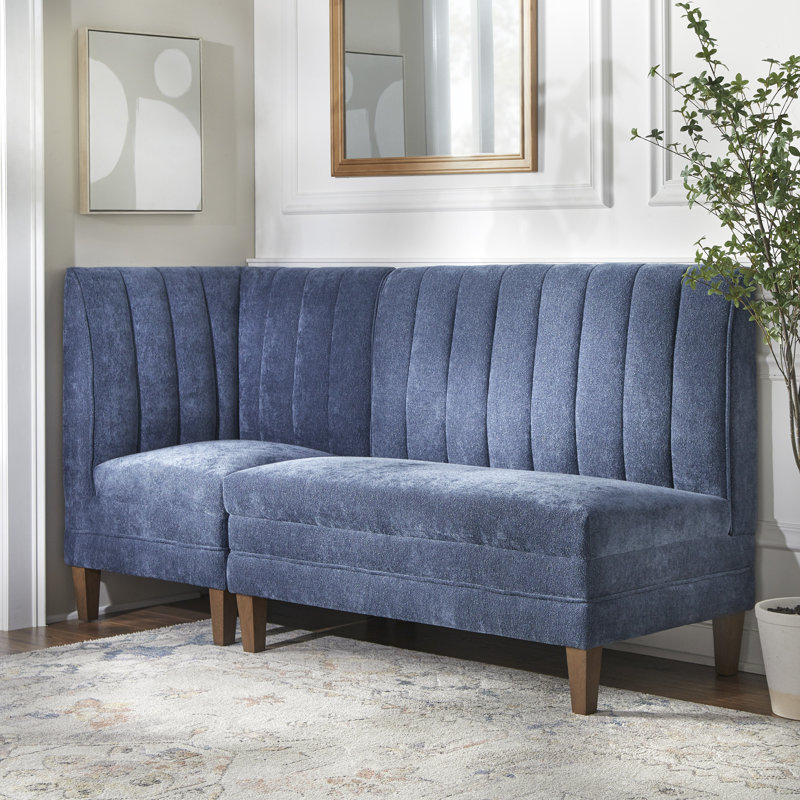 Ensemble de bancs 2 pièces Cocuzza, Bleu