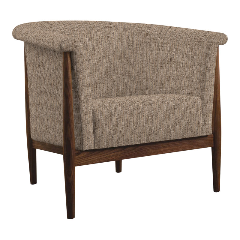 Fauteuil demi-tonneau l 34,5 po Walnut Grove, Rotin Perigold Poros
