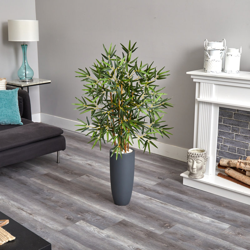 48'' Faux Bamboo Tree in Ceramic Planter