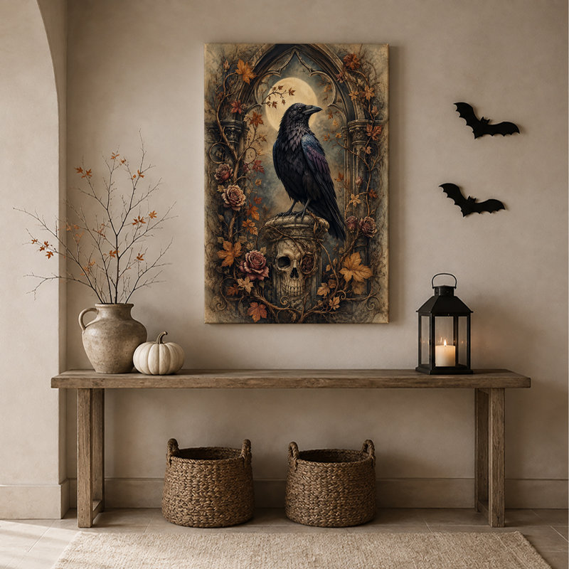 Art mural sur toile Halloween, H 48 po x l 32 po
