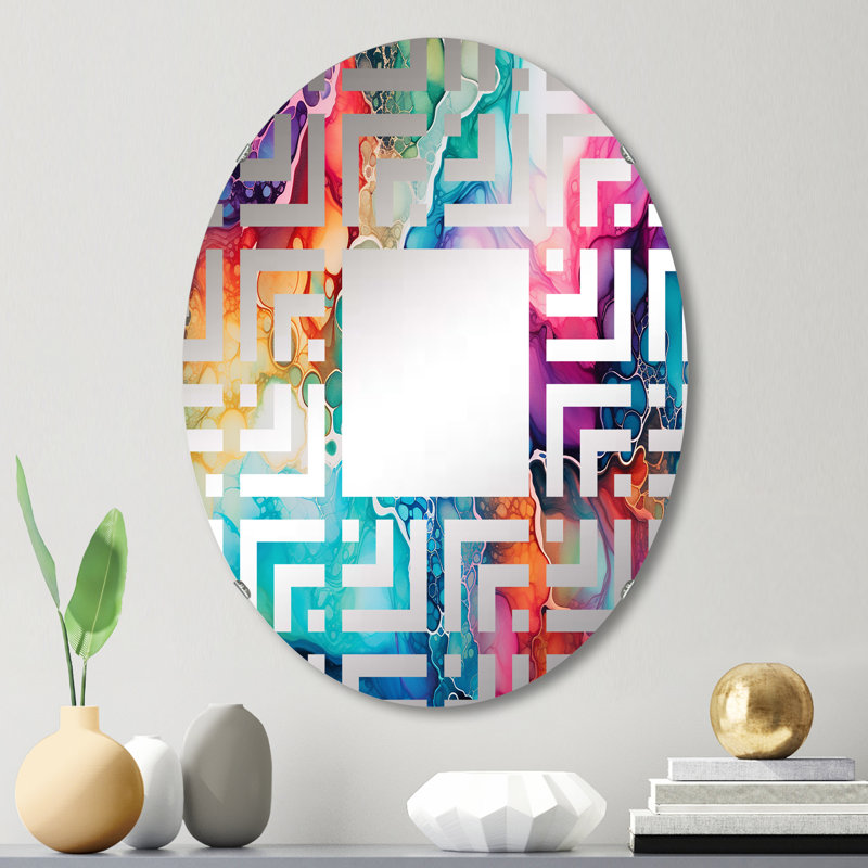 Miroir mural oval, 29,5 po x 19,6 po