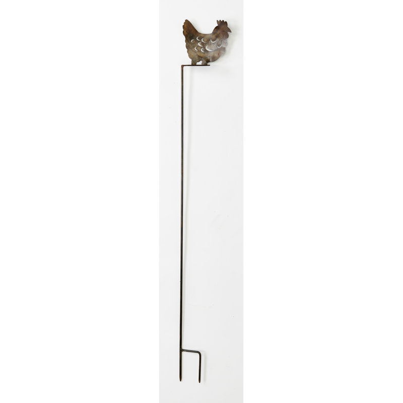 Hen On Garden Stake
