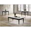 Table d'appoint carrée contemporaine avec plateau en pierre frittée résistante et élégants pieds en forme de flèche à embouts argentés
