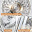 Crystal Ceiling Light Fixture, Modern Semi Flush Mount Chandelier With K9 Crystals, 2-Light Round Hallway Lighting For Kitchen Entryway Laundry Room, Chrome Finish