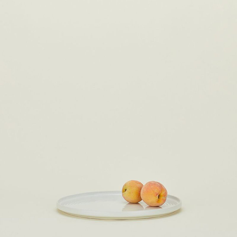 Stoneware Platter, Bone