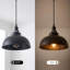 1 - Light Black Dome Pendant-61689701