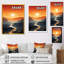 «Solutitude Desert Walk At Sunset» - art mural désert-1092050535-1092050530