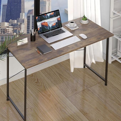 Bureau moderne de style simple pour le bureau personnel, bureau d'écriture pour étudiant, bureau en bois rétro, LITE 47 pouces