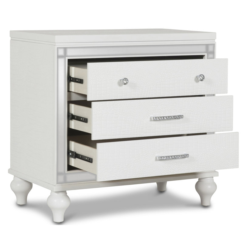 Sherley Nightstand, White
