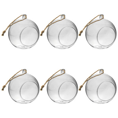 Nicola Spring - Hanging Glass Terrariums - Clear