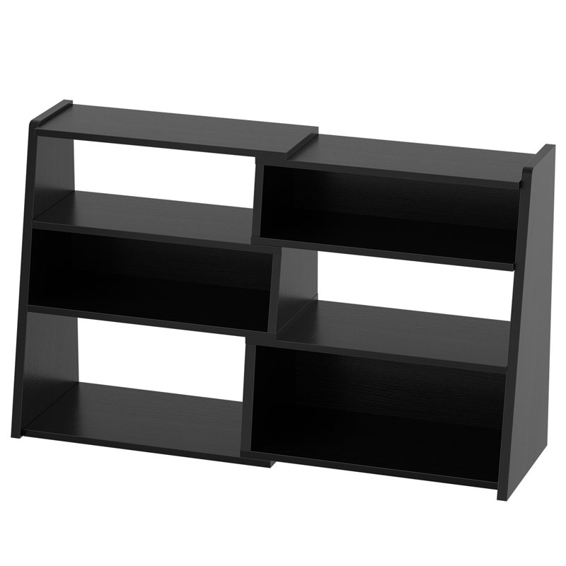 Petite bibliothèque à 4 niveaux, Noir,  (4 Shelves) 35"H x 24"W x 11"D