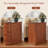 Malaga Wood Narrow Side Table with 3 Drawers -1823206440