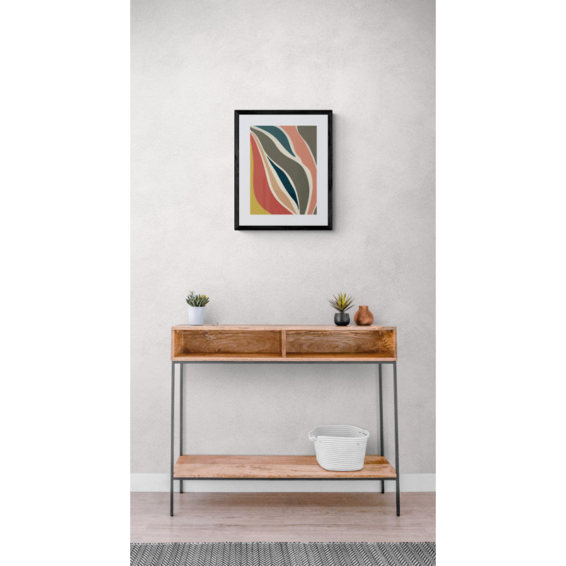 Heart Print by Alicia Bock, Black Framed Canvas, 32" H x 24" W